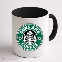 Guns And Coffee Coffee Mug thumb 1