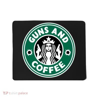 Guns And Coffee Mousepad