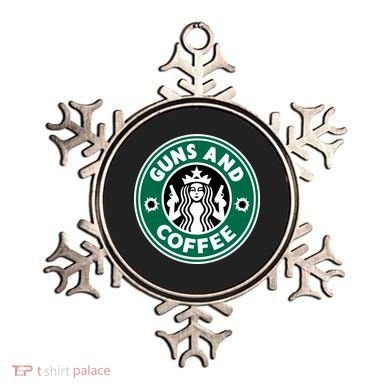 Guns And Coffee Ornament