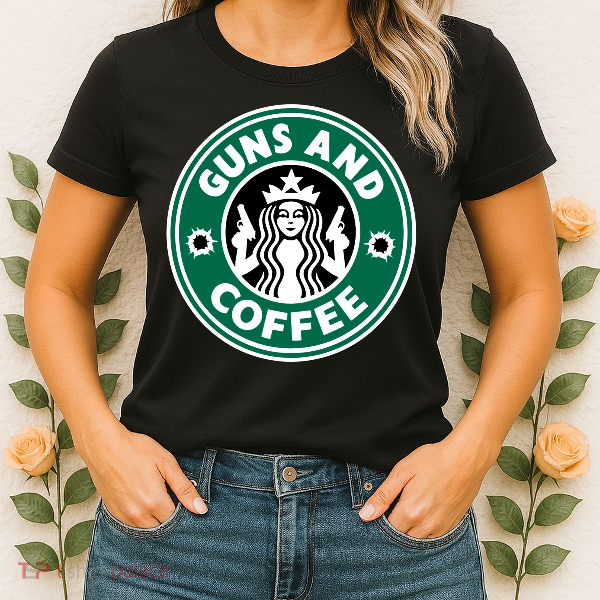 Guns And Coffee Women's T-Shirt