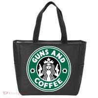 Guns And Coffee Tote Bag thumb 0