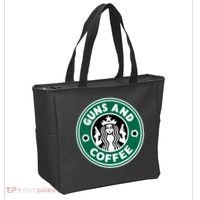 Guns And Coffee Tote Bag thumb 2