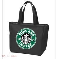 Guns And Coffee Tote Bag thumb 3