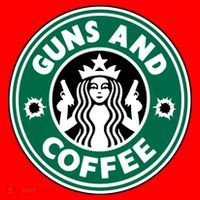 Guns And Coffee Santa Hat thumb 1