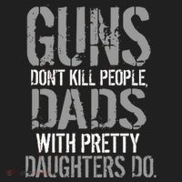 Guns Don't Kill People Dads With Pretty Daughters Kill People Beanie thumb 2