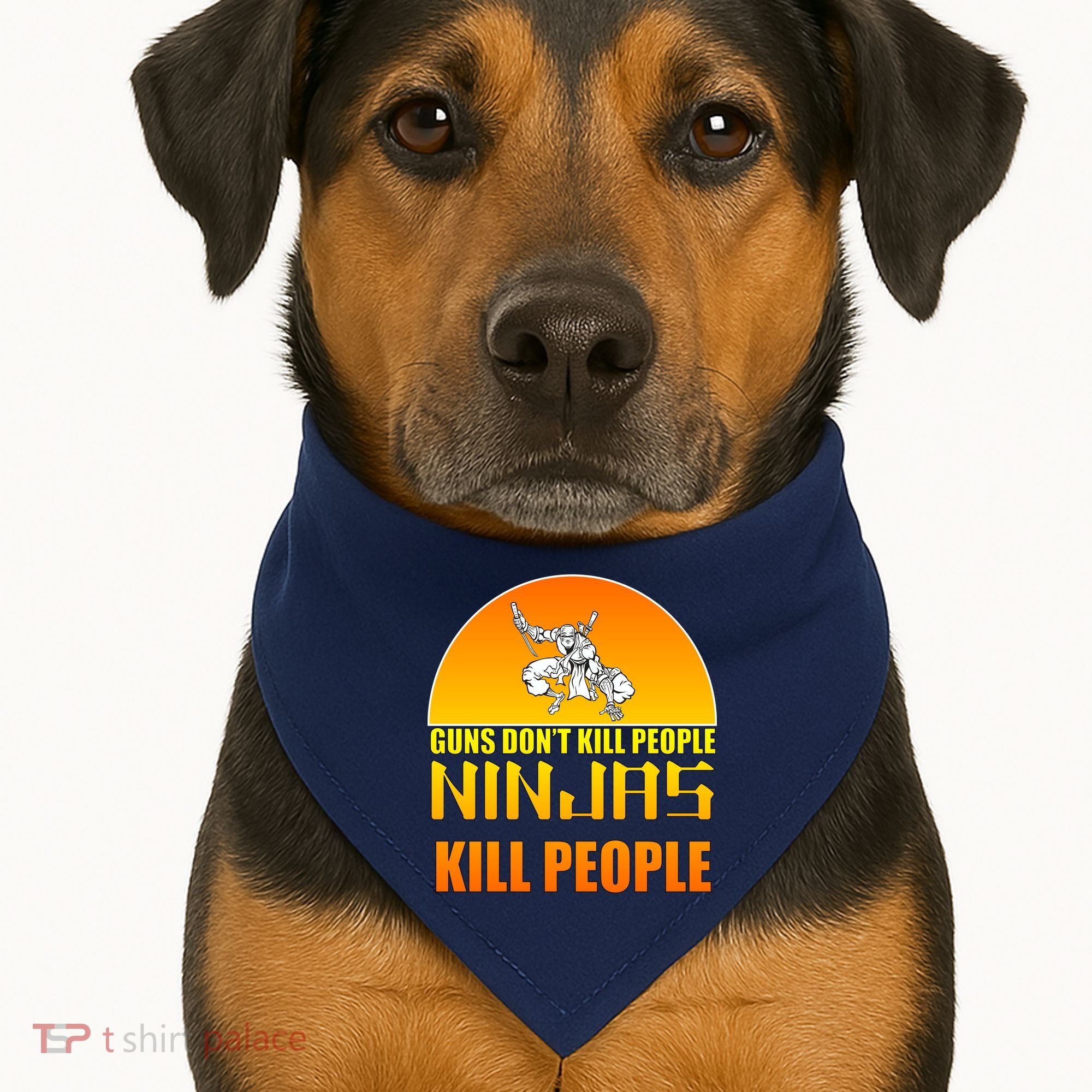 Guns Don't Kill People Grandmas With handsome Grandsons Do USA-Made Doggie Bandana
