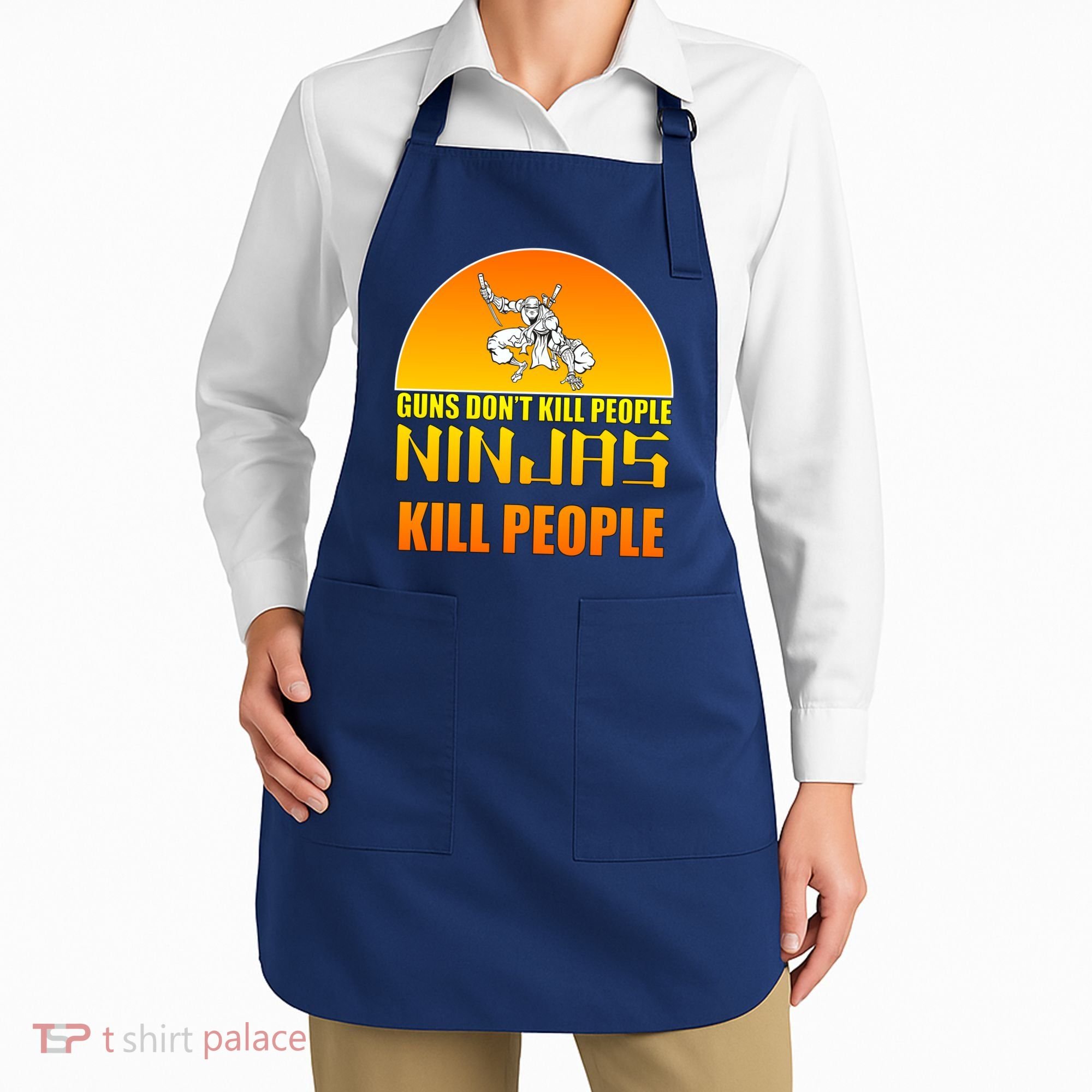 Guns Don't Kill People Grandmas With handsome Grandsons Do Apron