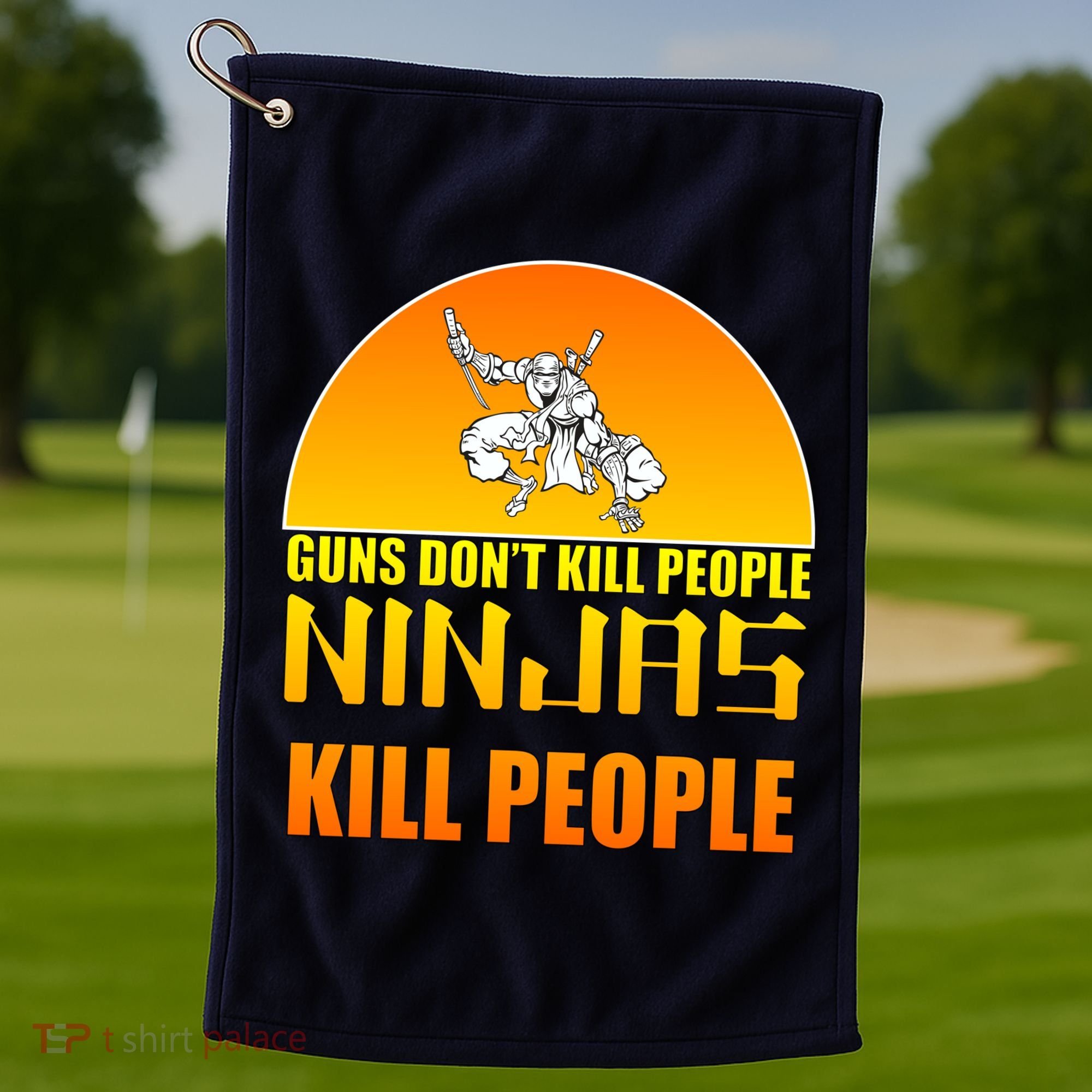 Guns Don't Kill People Grandmas With handsome Grandsons Do Golf Towel