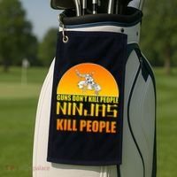 Guns Don't Kill People Grandmas With handsome Grandsons Do Golf Towel thumb 2