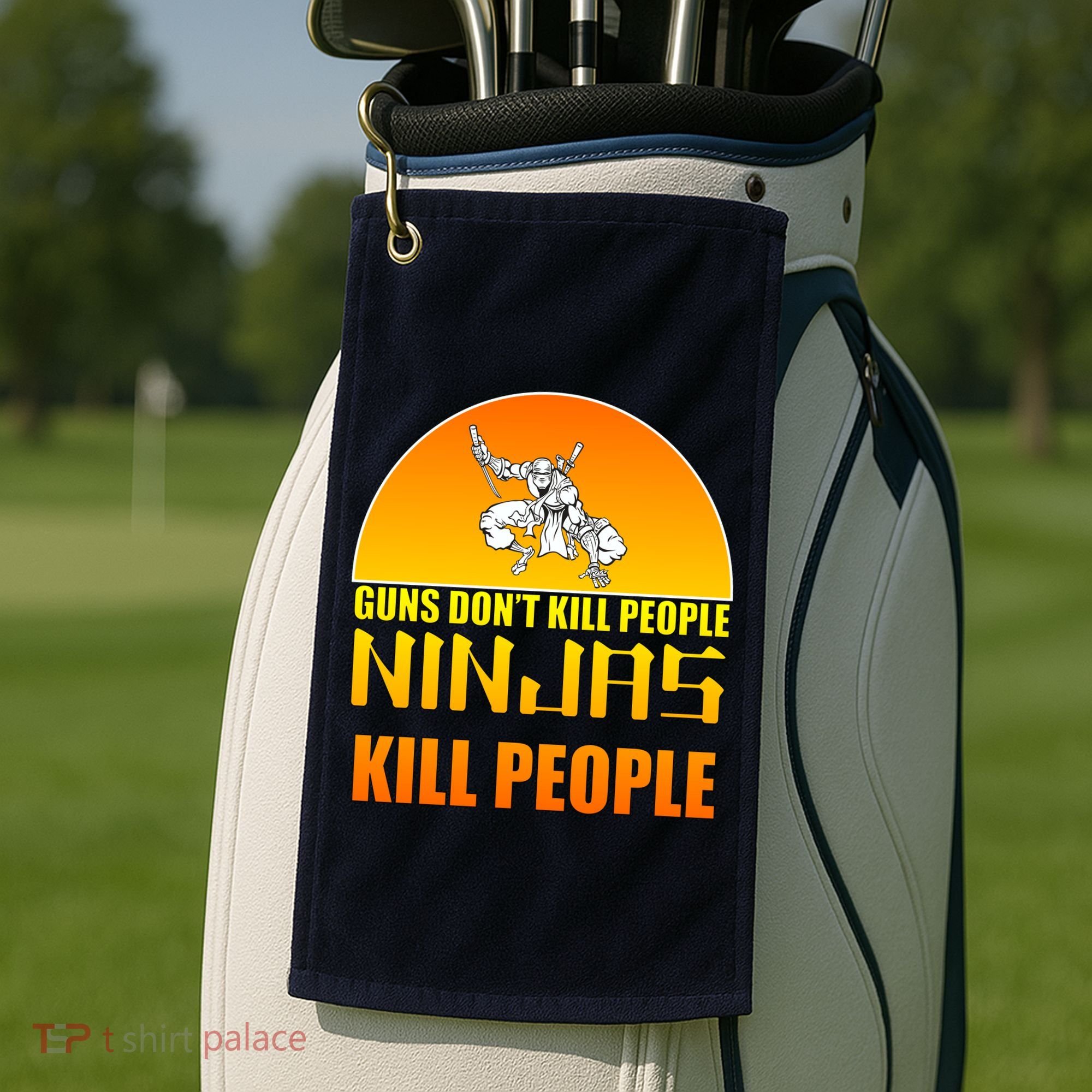 Guns Don't Kill People Grandmas With handsome Grandsons Do Golf Towel