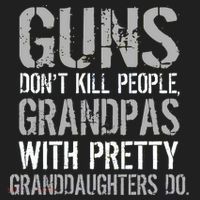 Guns Don't Kill People Grandpas Do Women's Sweatshirt thumb 2