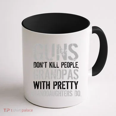 Guns Don't Kill People Grandpas Do Coffee Mug back