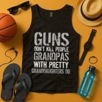 Guns Don't Kill People Grandpas Do Tank Top thumb 4