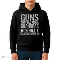 Guns Don't Kill People Grandpas Do Kids Hoodie thumb 4