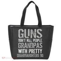 Guns Don't Kill People Grandpas Do Tote Bag thumb 0