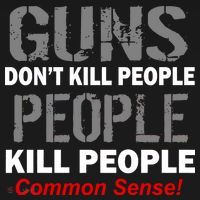 Guns Don't Kill People Kill People USA-Made Doggie Bandana thumb 2