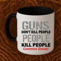 Guns Don't Kill People Kill People Coffee Mug thumb 2