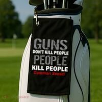 Guns Don't Kill People Kill People Golf Towel thumb 2