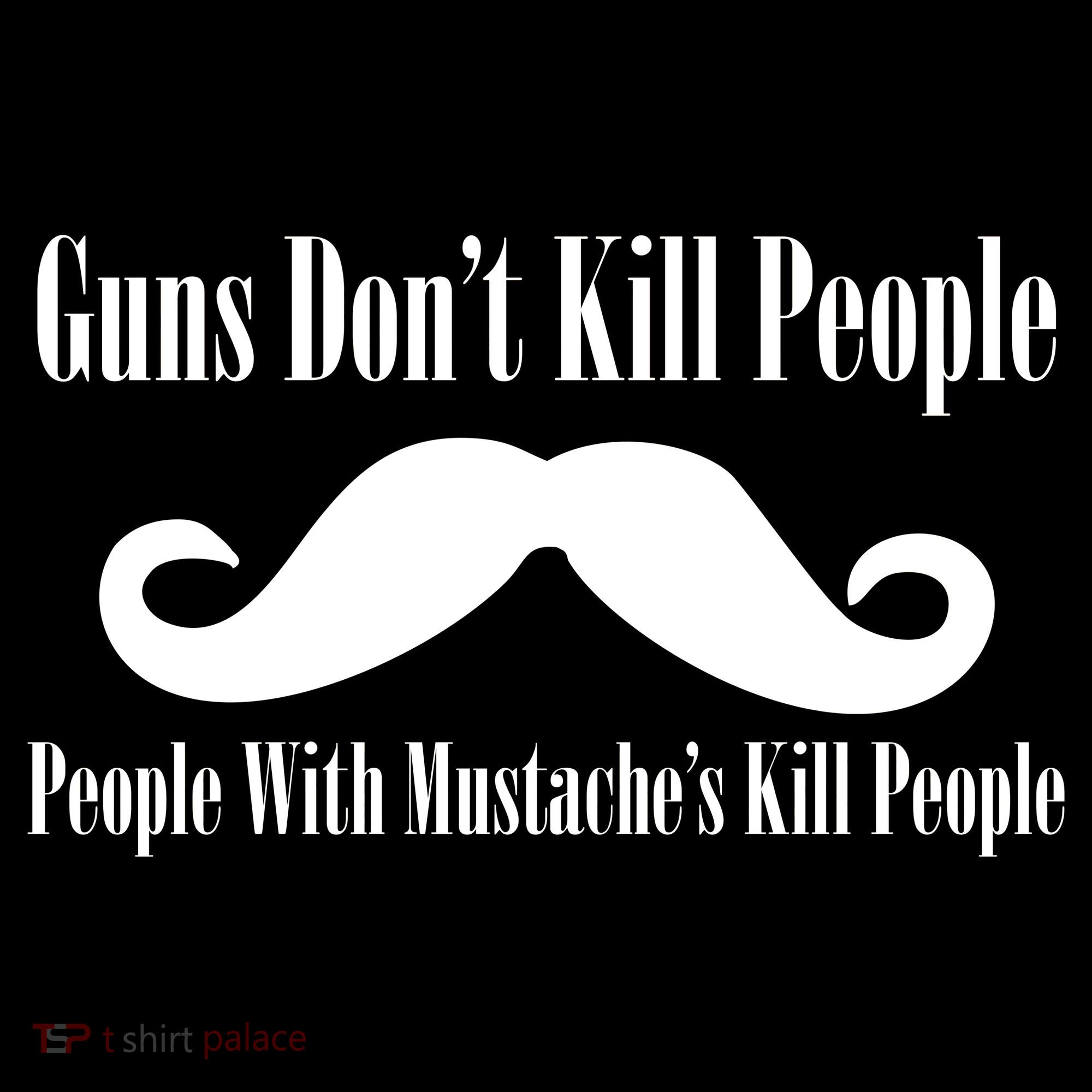 Guns Don't Kill People With Mustache's Do Kids Sweatshirt