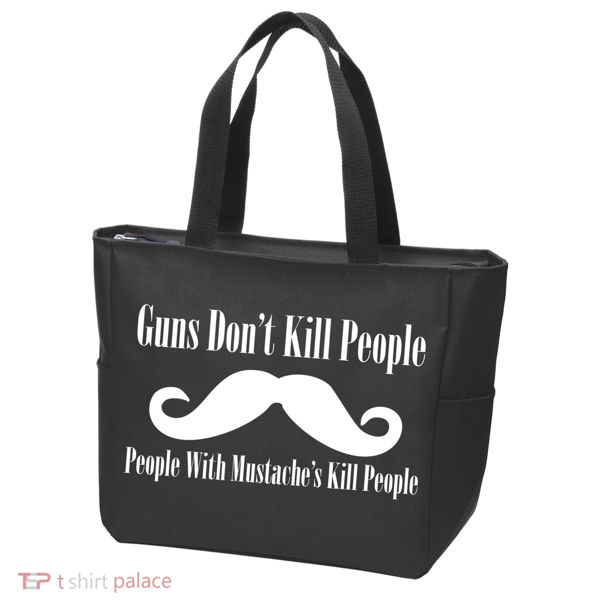 Guns Don't Kill People With Mustache's Do Tote Bag