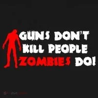 Guns Don't Kill People Zombies Do Doggie Tank thumb 4