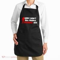 Guns Don't Kill People Zombies Do Apron thumb 2