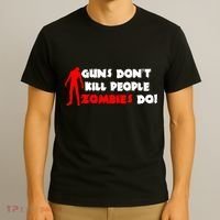 Guns Don't Kill People Zombies Do T-Shirt thumb 3