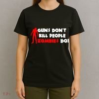 Guns Don't Kill People Zombies Do T-Shirt thumb 4