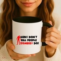 Guns Don't Kill People Zombies Do Coffee Mug thumb 3