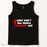 Guns Don't Kill People Zombies Do Tank Top thumb 2
