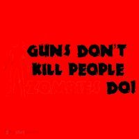 Guns Don't Kill People Zombies Do Santa Hat thumb 1