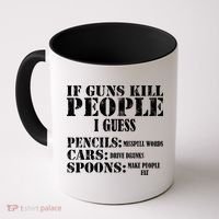 Guns Kill People Cars Drive Drunk Coffee Mug thumb 0