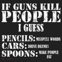Guns Kill People Cars Drive Drunk Tumbler thumb 3
