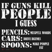 Guns Kill People Cars Drive Drunk Ornament thumb 1