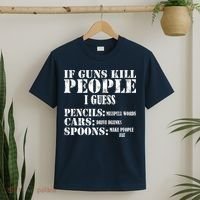 Guns Kill People Cars Drive Drunk T-Shirt thumb 2