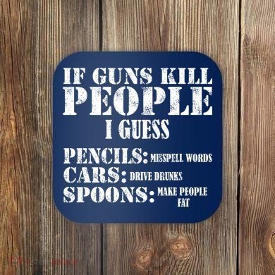 Guns Kill People Cars Drive Drunk Coaster