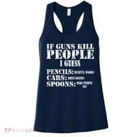 Guns Kill People Cars Drive Drunk Women's Tank Top thumb 0