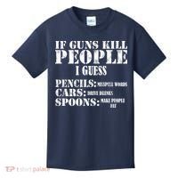 Guns Kill People Cars Drive Drunk Kids T-Shirt thumb 0