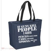 Guns Kill People Cars Drive Drunk Tote Bag thumb 2