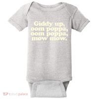 Giddy Up Oom Poppa Omm Poppa Mow Mow Better South Better Baby Bodysuit thumb 0