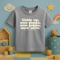 Giddy Up Oom Poppa Omm Poppa Mow Mow Better South Better Toddler T-Shirt thumb 3
