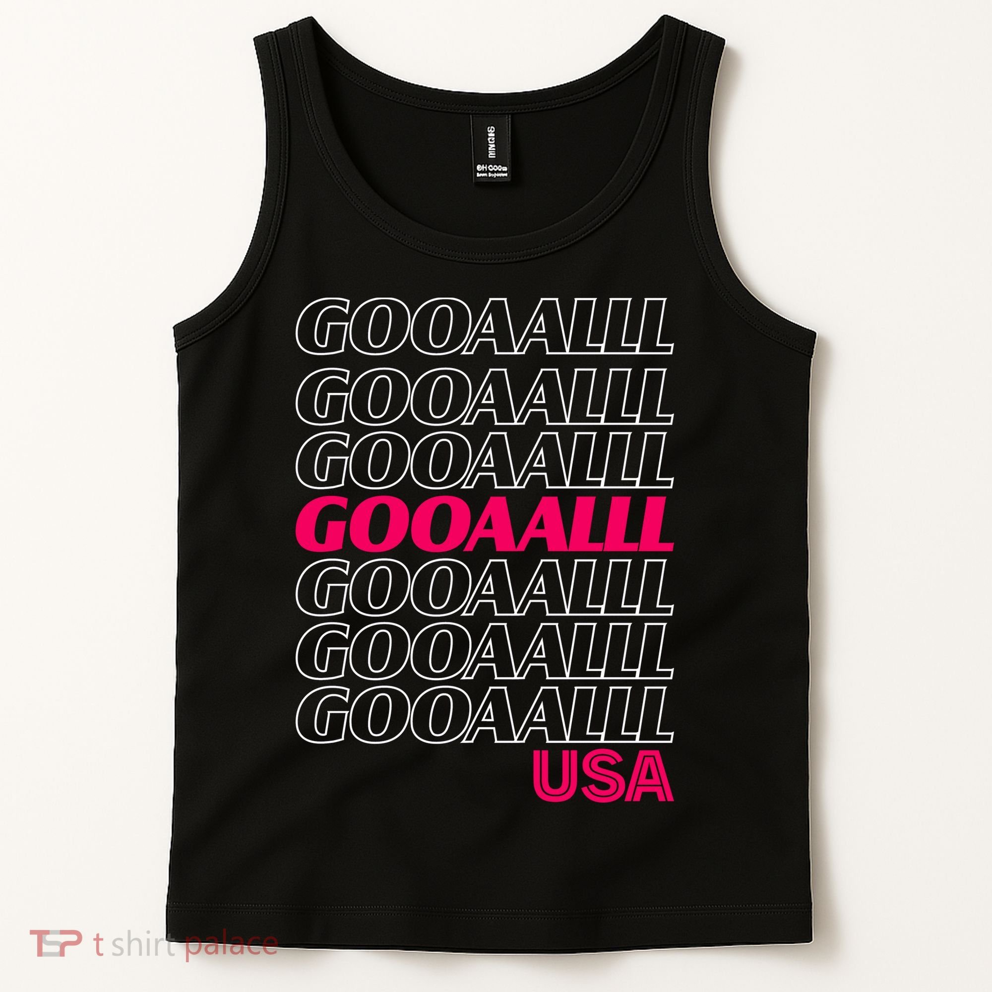 GOOAAALLL USA Soccer Fans Goal Tank Top