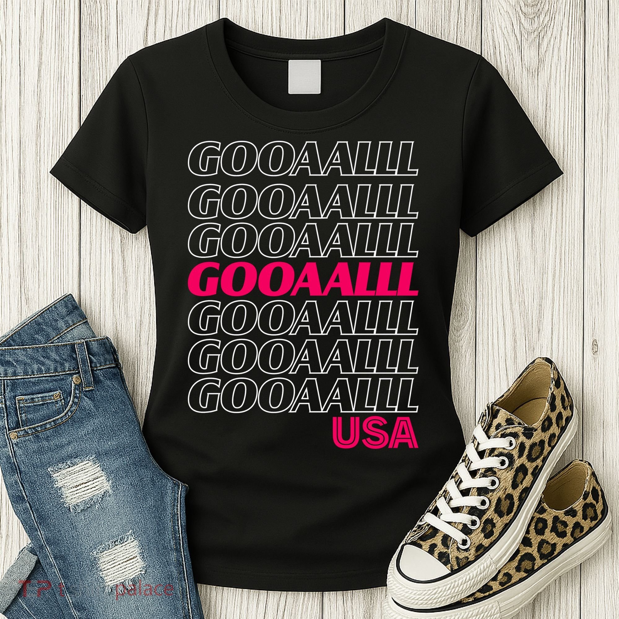 GOOAAALLL USA Soccer Fans Goal Women's T-Shirt