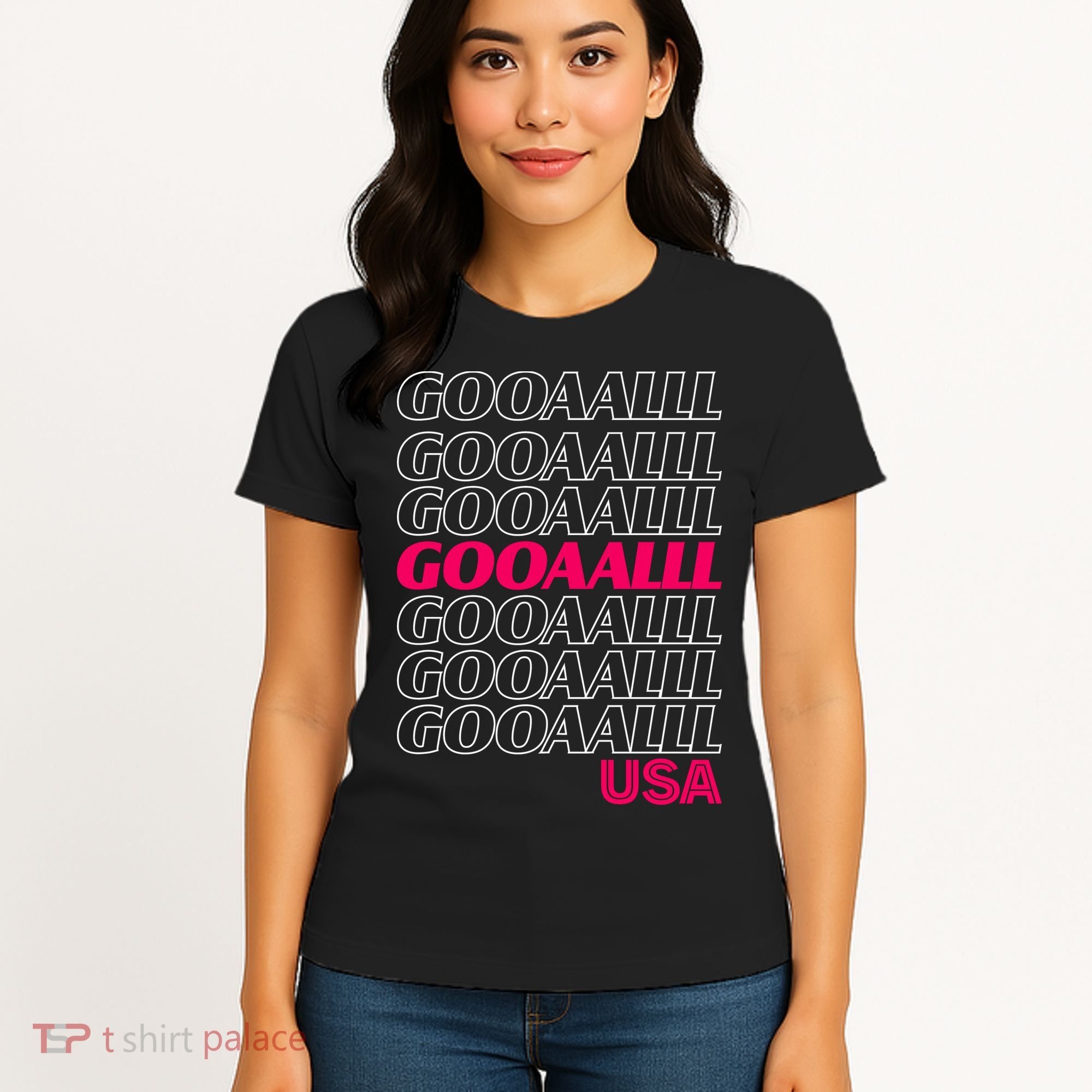 GOOAAALLL USA Soccer Fans Goal Women's T-Shirt