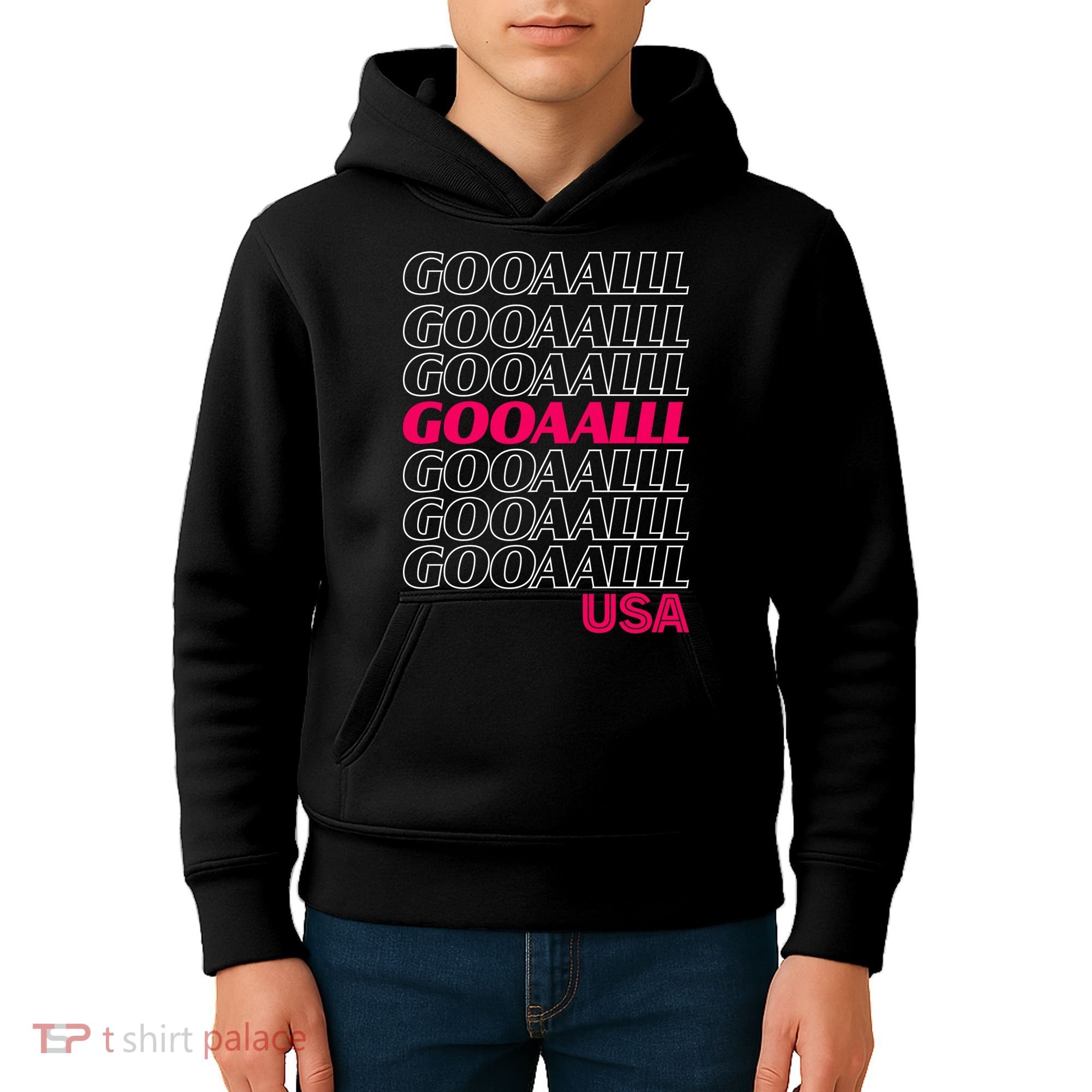 GOOAAALLL USA Soccer Fans Goal Kids Hoodie