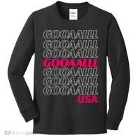 GOOAAALLL USA Soccer Fans Goal Kids Long Sleeve Shirt thumb 0
