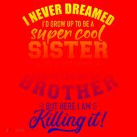 Grow Up Sister Freaking Awesome Brother Funny Gift Santa Hat thumb 1