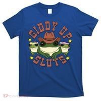 Giddy Up Sluts Western Cowgirl Ranch Rodeo Frog T-Shirt thumb 0