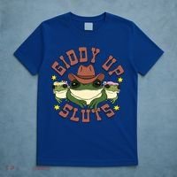 Giddy Up Sluts Western Cowgirl Ranch Rodeo Frog T-Shirt thumb 5