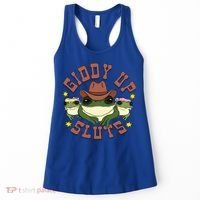 Giddy Up Sluts Western Cowgirl Ranch Rodeo Frog Women's Tank Top thumb 0